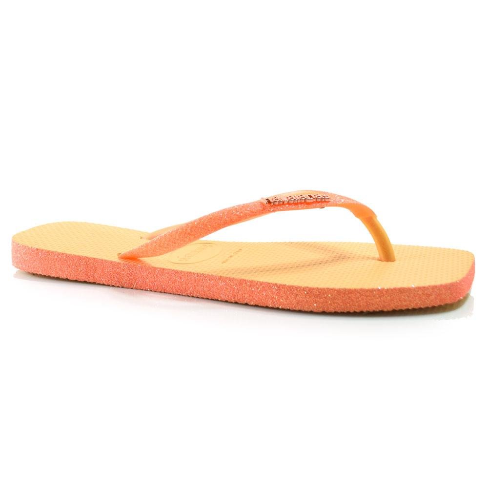 Chinelo Feminino Havaianas Slim Sparkle 4150248 Laranja 2