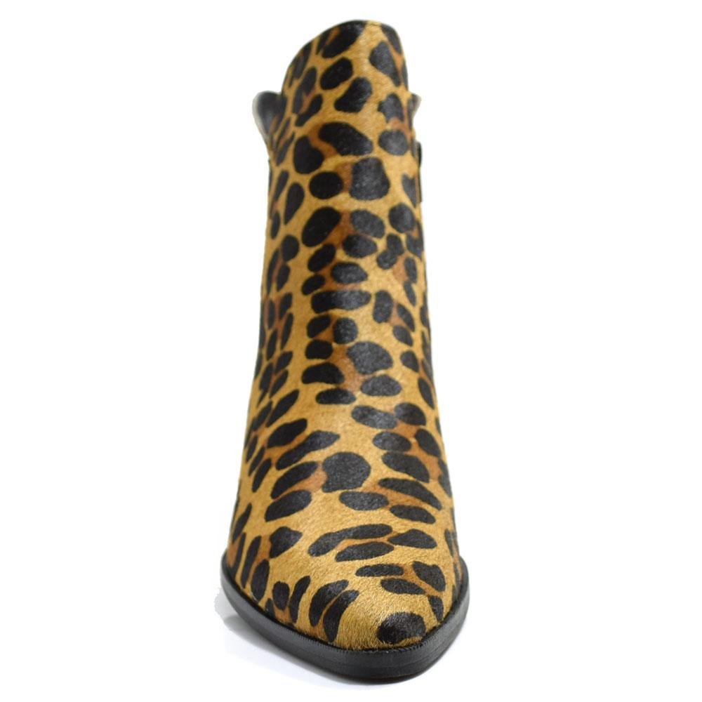 Ankle Boots de Couro e Onça Suzzara 431-310 PELO Onça 6