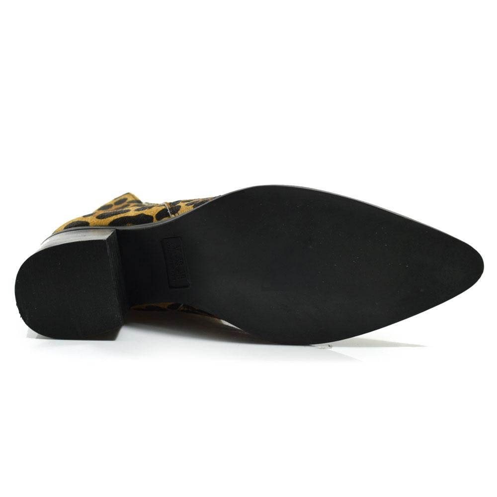 Ankle Boots de Couro e Onça Suzzara 431-310 PELO Onça 7