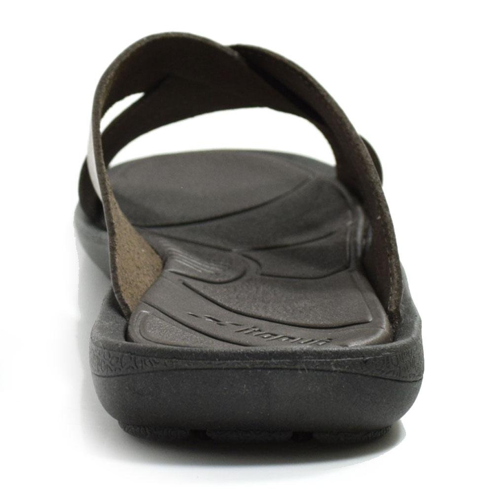 Chinelo Slide de Couro Masculino Itapuã 391 Marrom 3