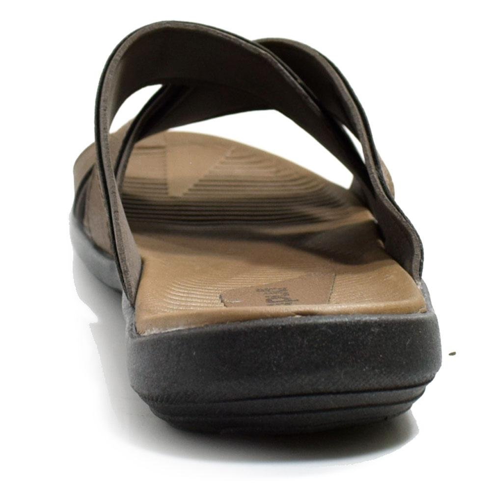 Chinelo Slide de Couro Masculino Itapuã 10452 Marrom 3