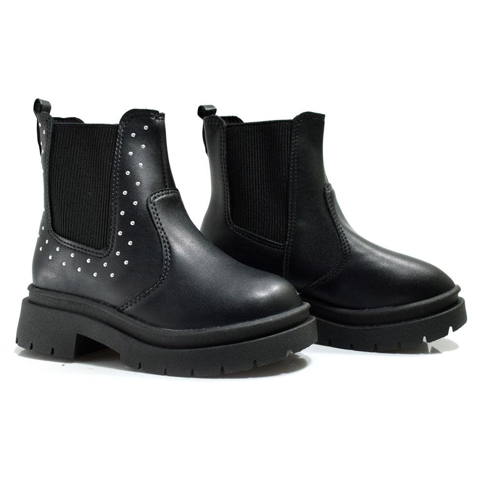 Coturno Infantil Molekinha 2182.110.27457 Preto 2