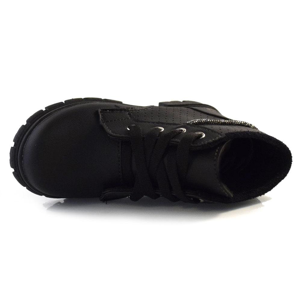 Coturno Infantil Jet Kids 25.009 Preto 7