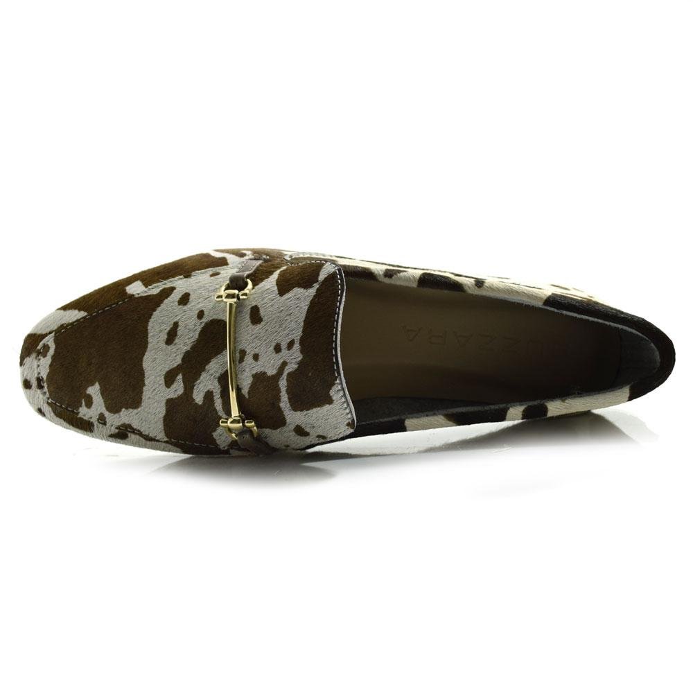 Mocassim de Couro Feminino Suzzara Animal Print 6
