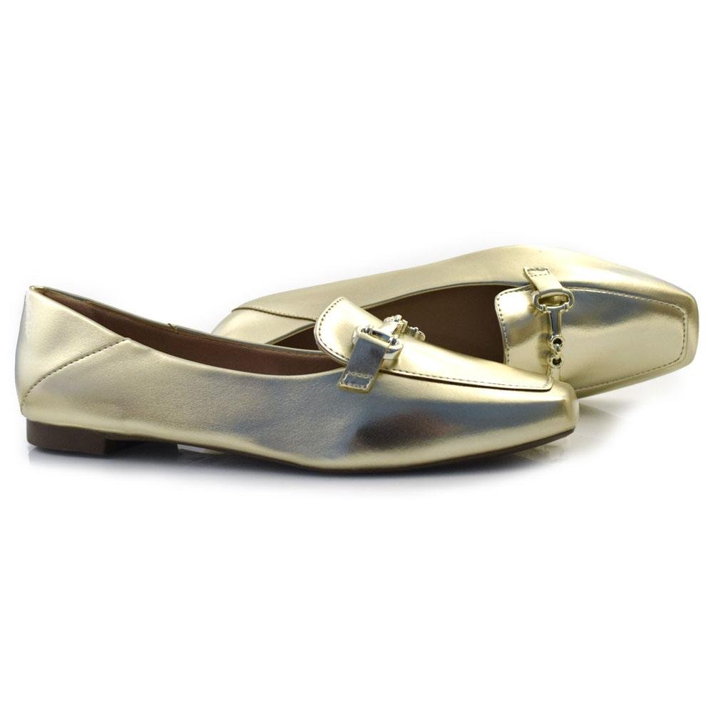 Mocassim Feminino Cazzualen 3722 Dourado 2