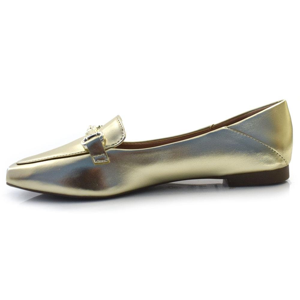 Mocassim Feminino Cazzualen 3722 Dourado 5