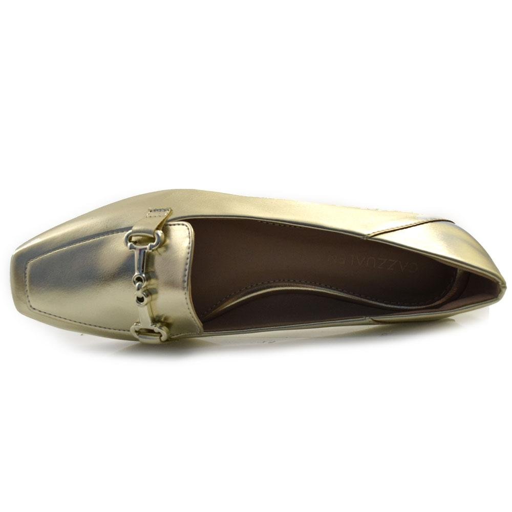 Mocassim Feminino Cazzualen 3722 Dourado 6