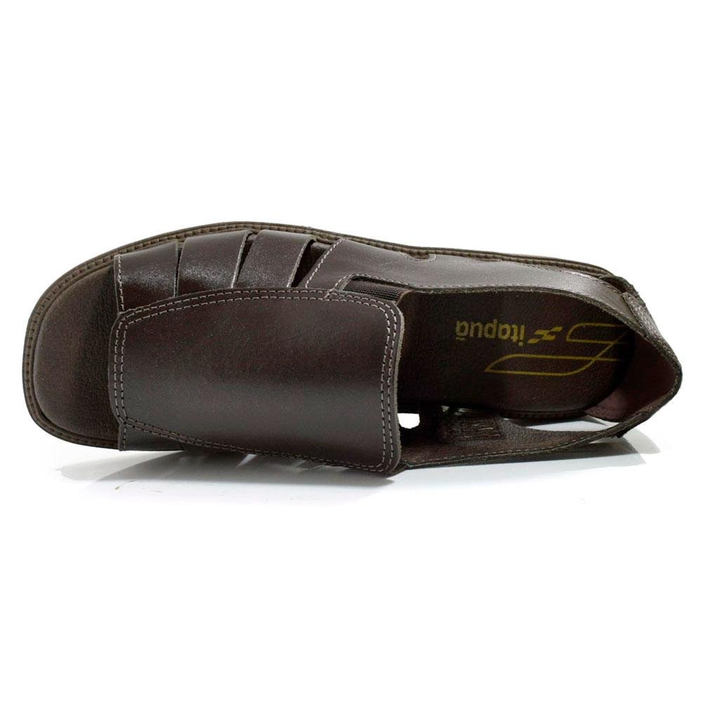 Sandália de Couro Masculina Itapuã 1602 Marrom 6