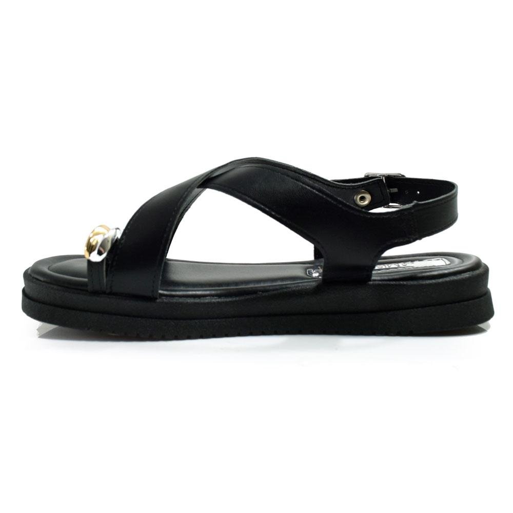 Sandália Flat Feminina Mississipi MF111 Preto 5