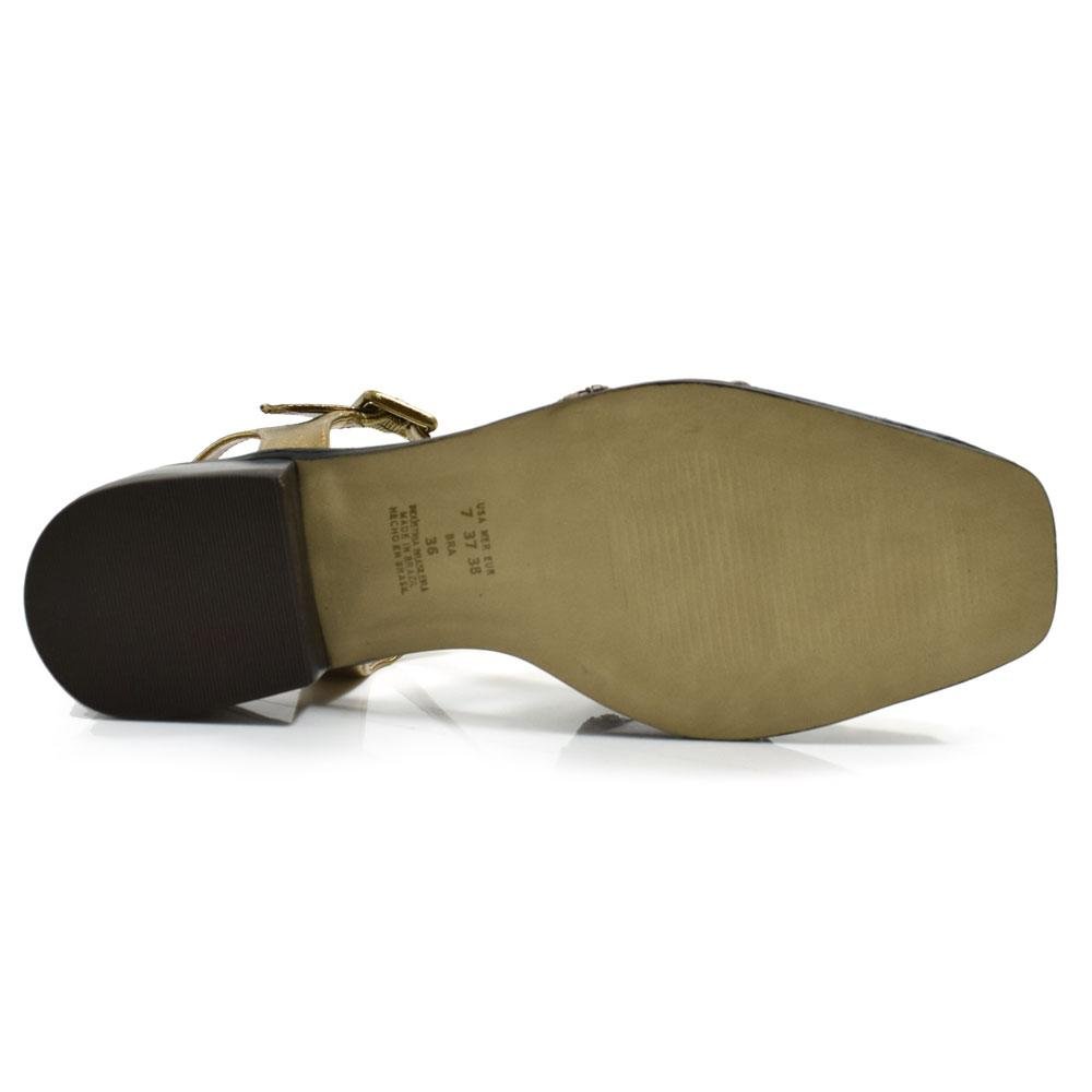 Sandália Fisherman de Couro Suzzara 47-18 Dourado 7