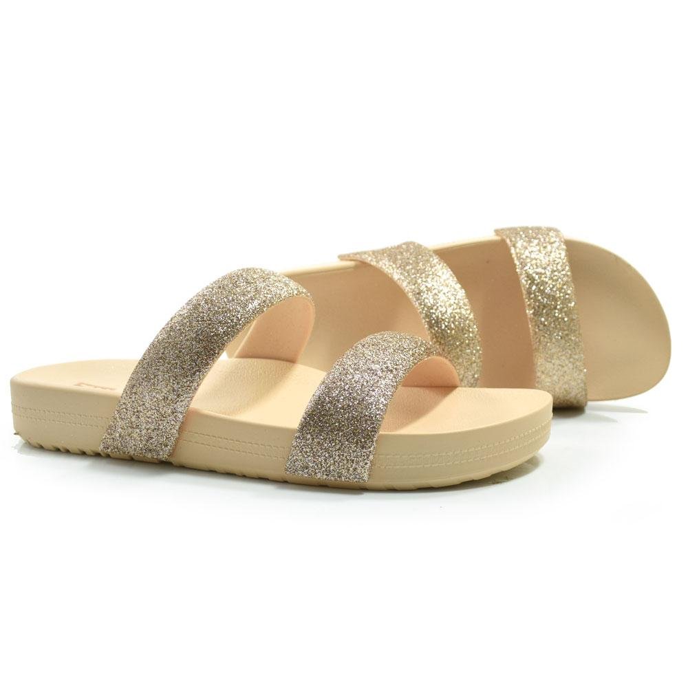 Sandália Flat Feminina Zaxy Bestie 19206 Creme 2