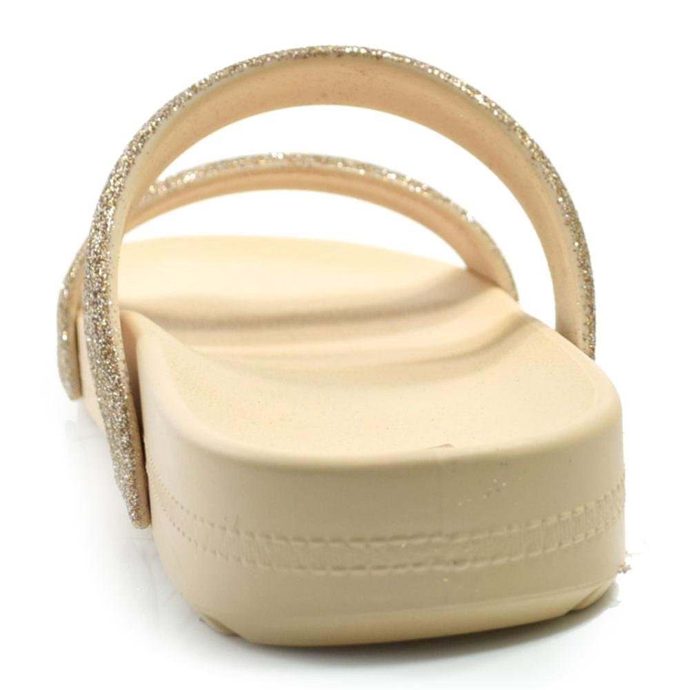 Sandália Flat Feminina Zaxy Bestie 19206 Creme 4