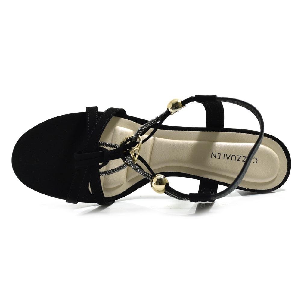 Sandália de Salto Feminina Cazzualen Preto 6