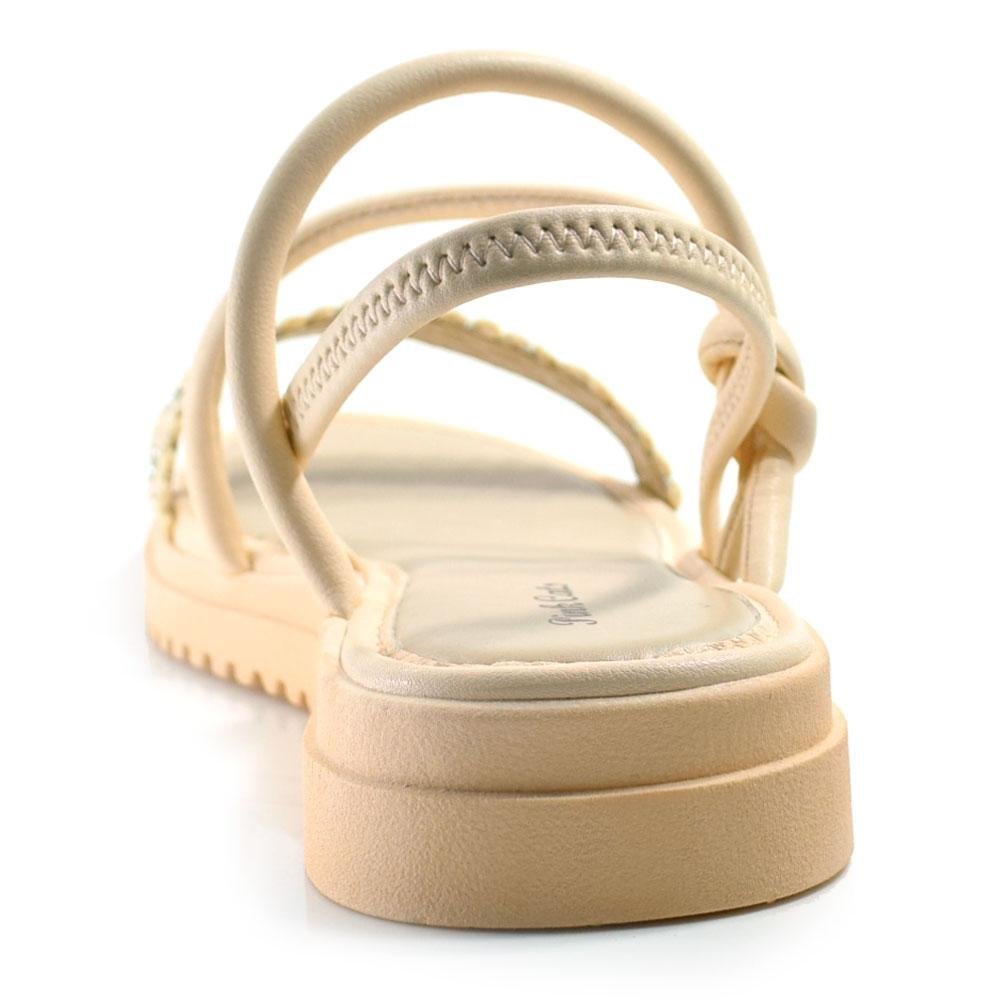 Sandália Flat Infantil Pink Cats V4801 Bege 4