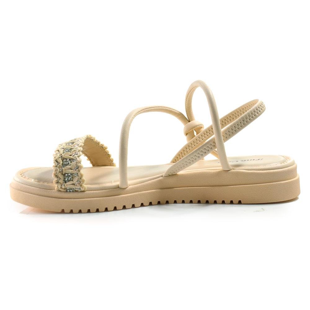 Sandália Flat Infantil Pink Cats V4801 Bege 5