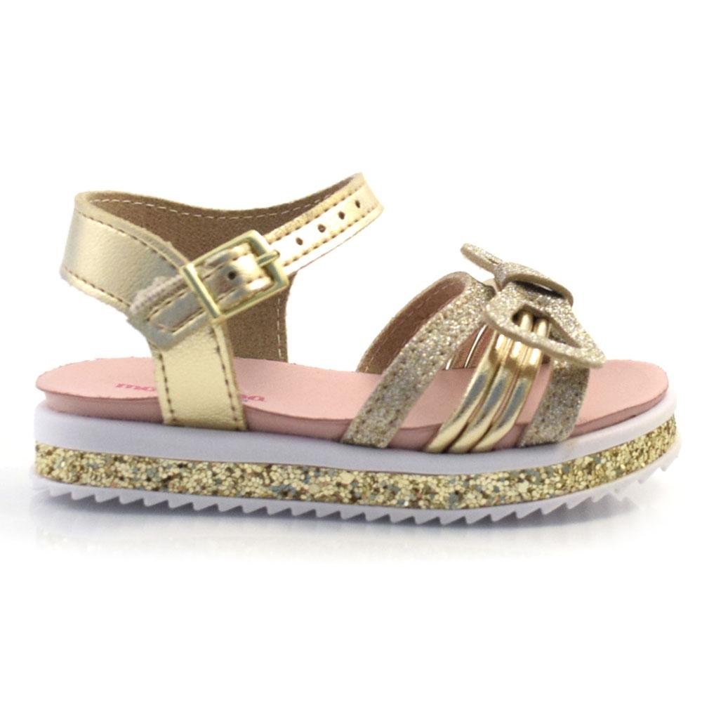 Sandália Infantil Molekinha 2724.112.27423 Dourado 3