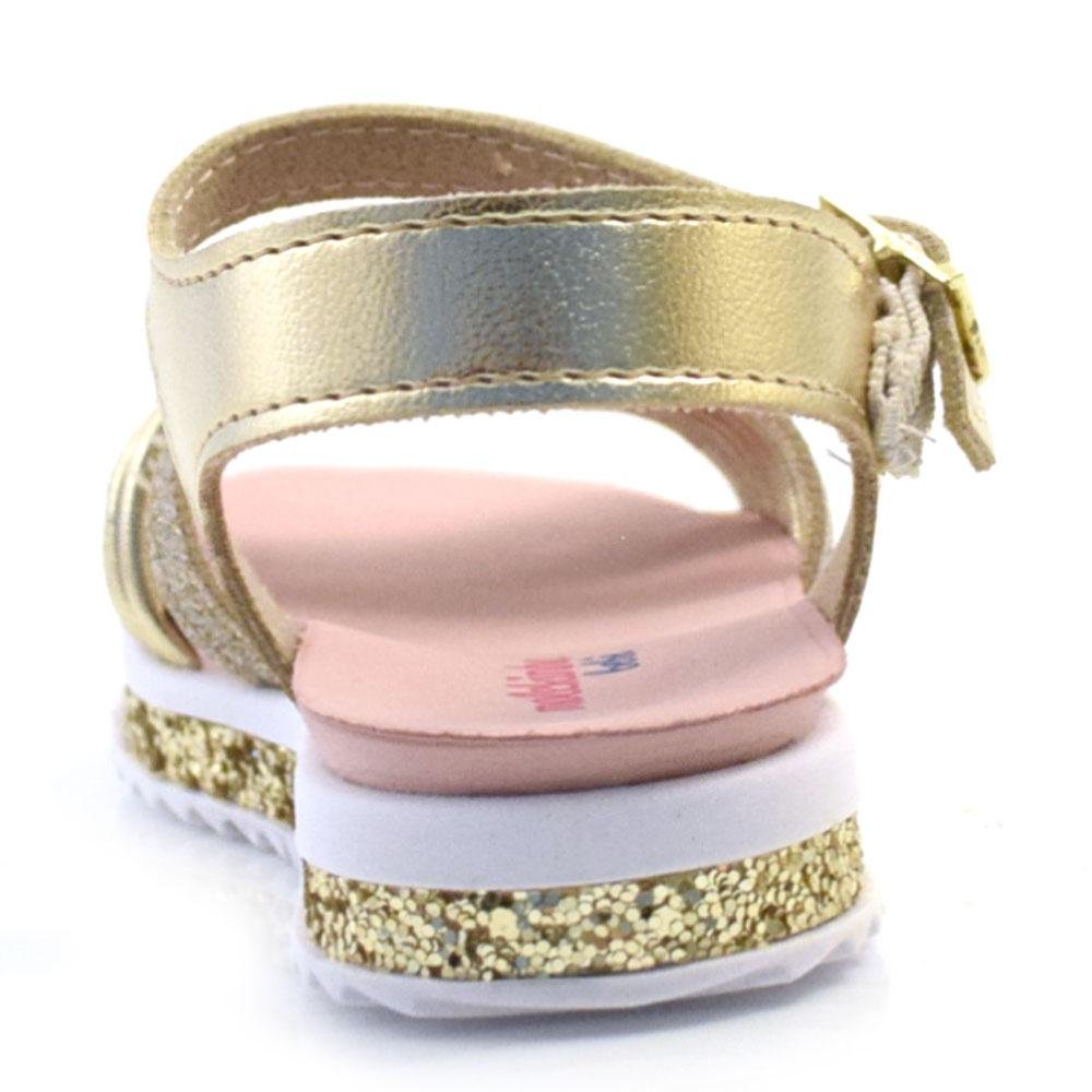 Sandália Infantil Molekinha 2724.112.27423 Dourado 4