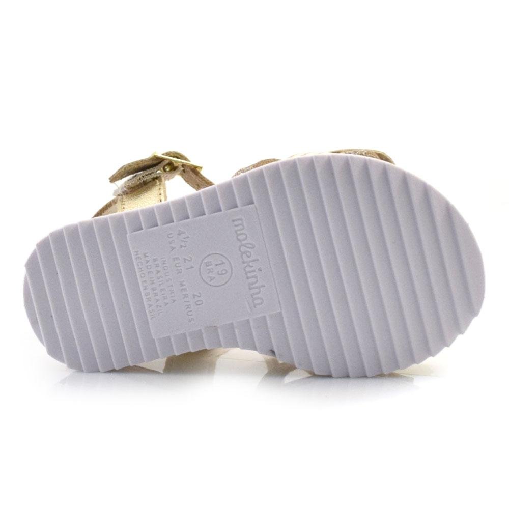 Sandália Infantil Molekinha 2724.112.27423 Dourado 7