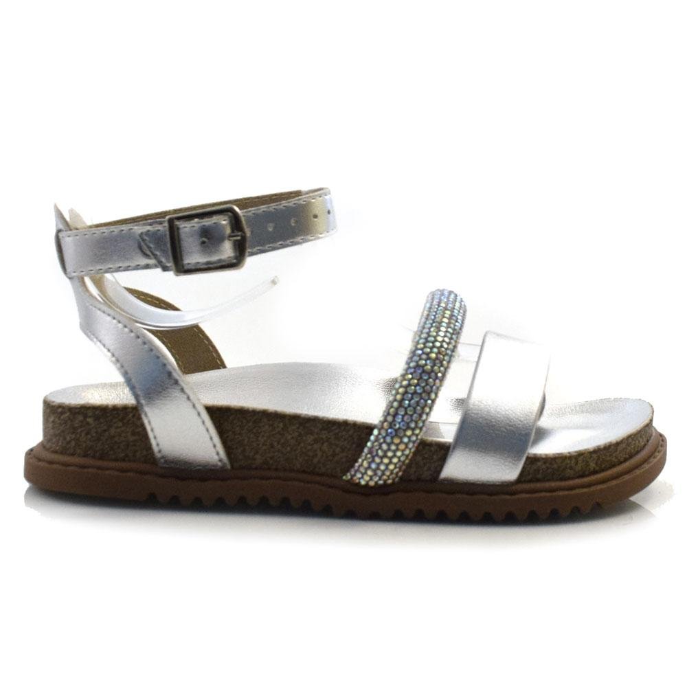 Sandália Flat Infantil Molekinha 2357.102.21130 Prata 3
