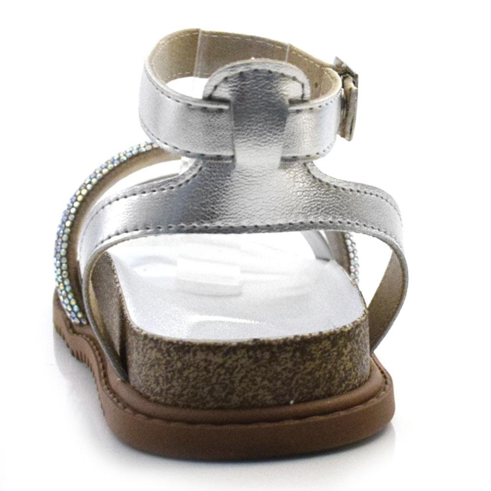 Sandália Flat Infantil Molekinha 2357.102.21130 Prata 4