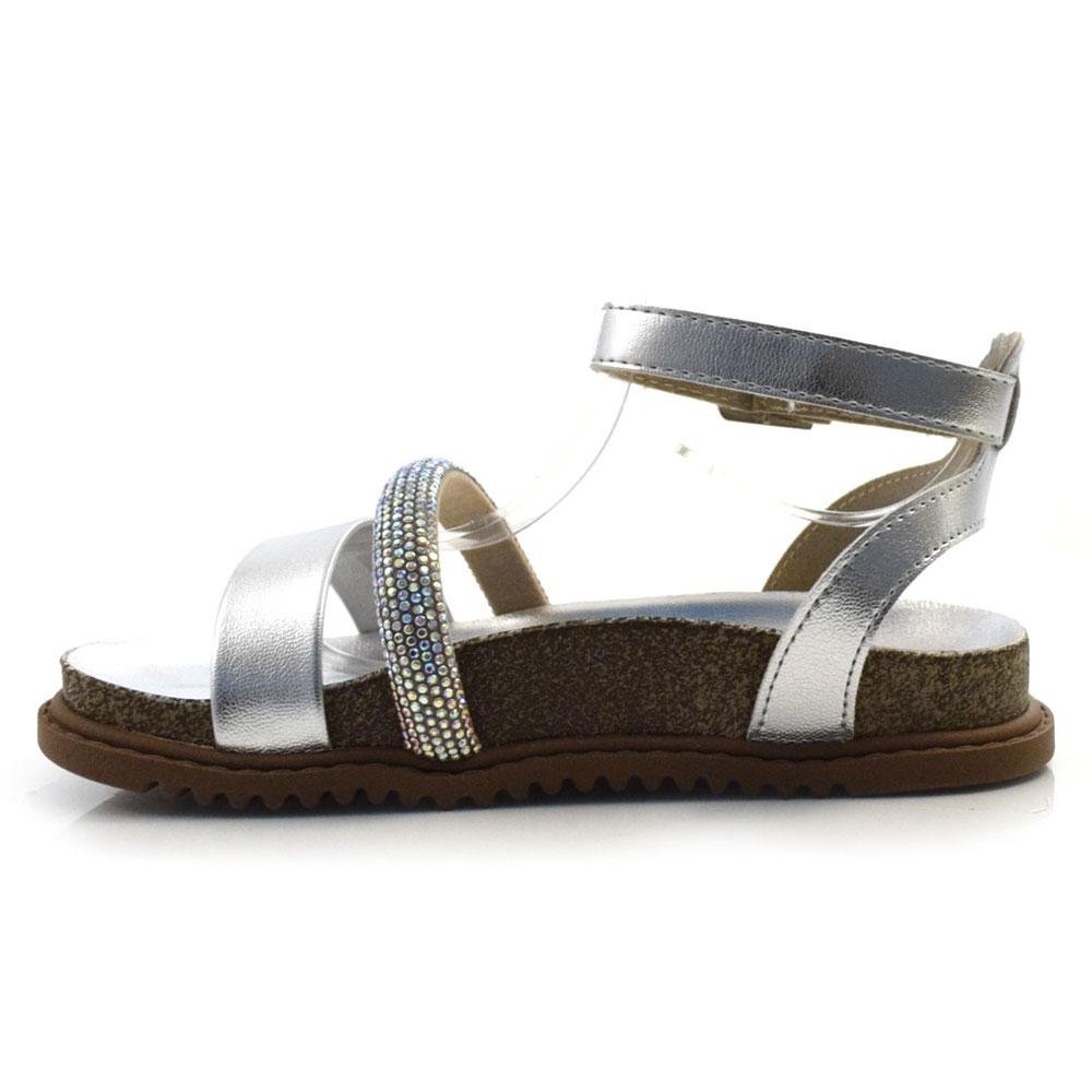 Sandália Flat Infantil Molekinha 2357.102.21130 Prata 5