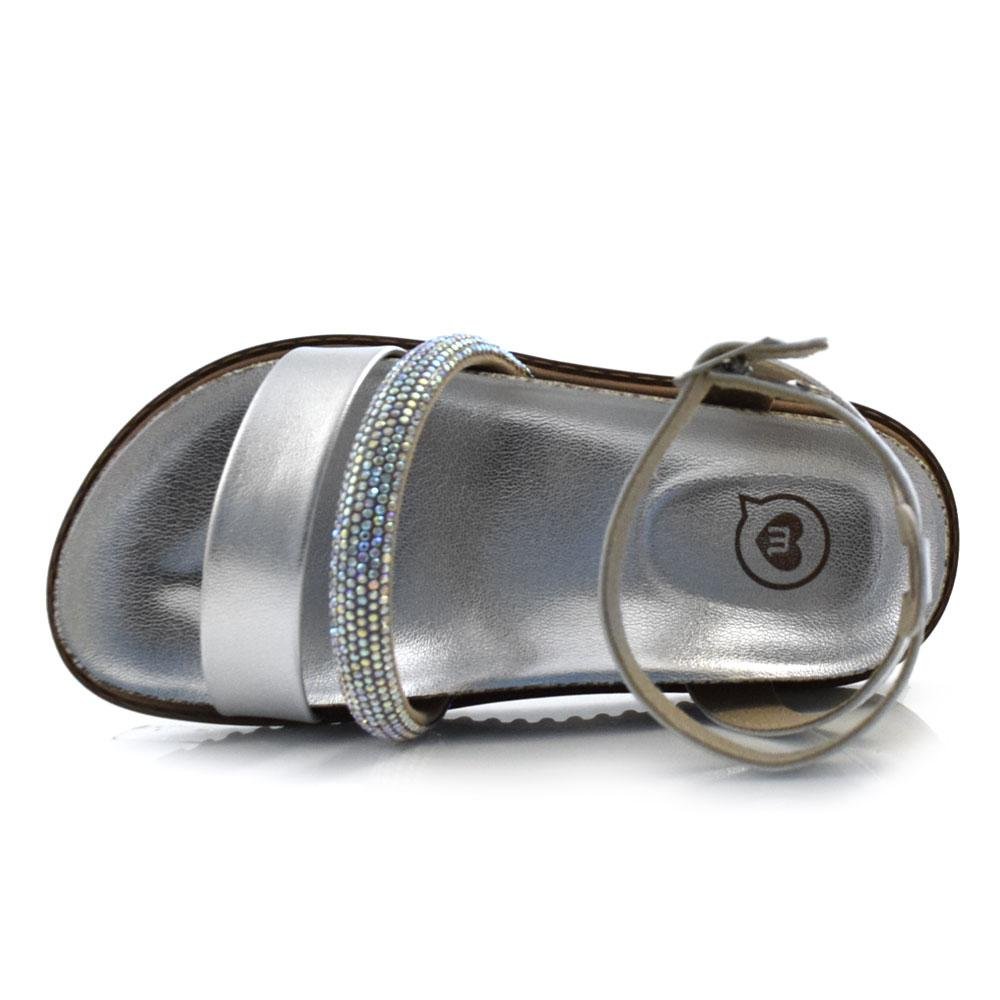 Sandália Flat Infantil Molekinha 2357.102.21130 Prata 6