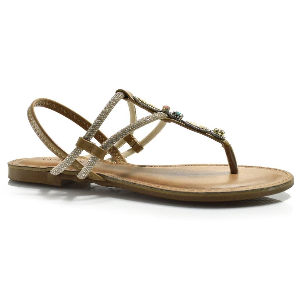 Sandália Rasteira Feminina Cazzualen