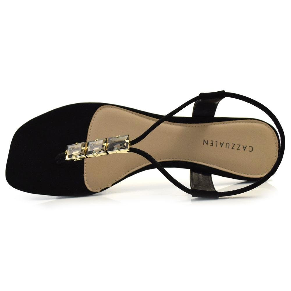 Sandália Rasteira Feminina Cazzualen 31.211 Preto 6