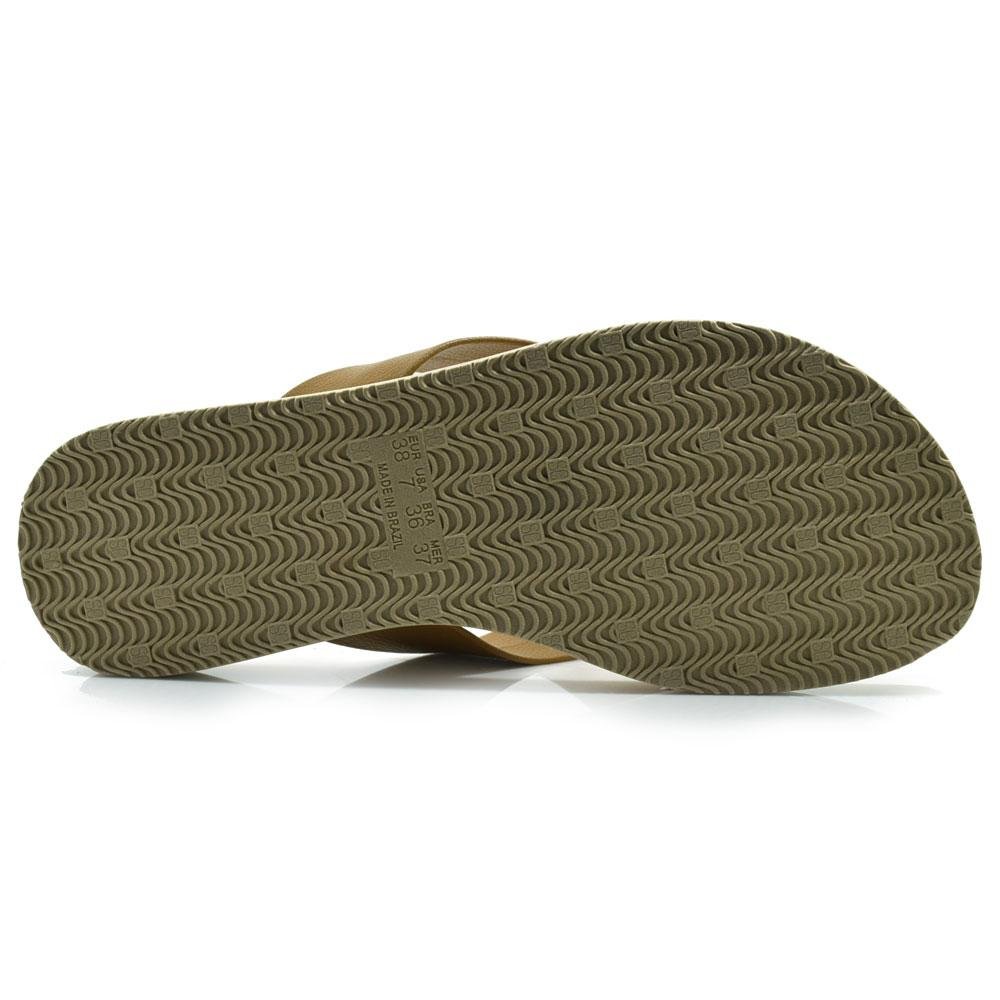 Sandália Rasteira Feminina Softli 10015.10062 Marrom 7