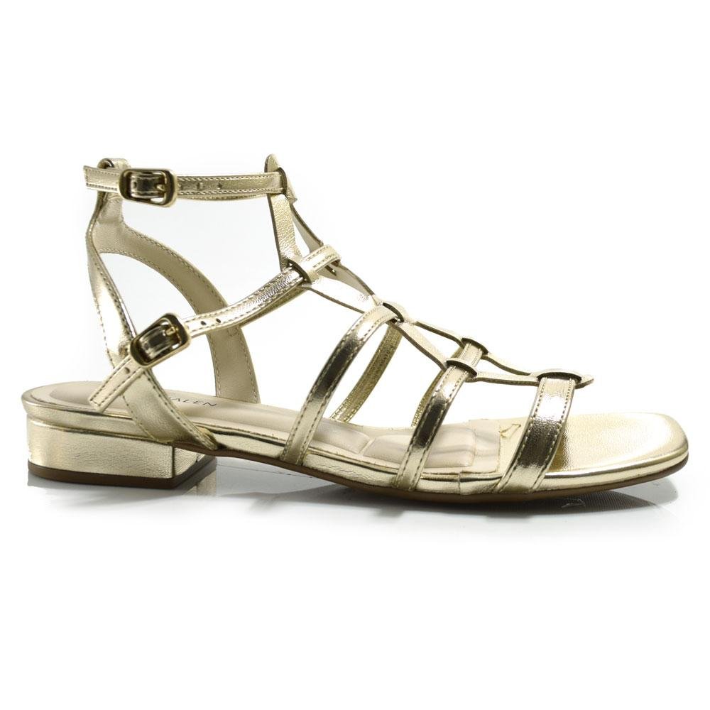 Sandália Rasteira Feminina Cazzualen Dourado 3