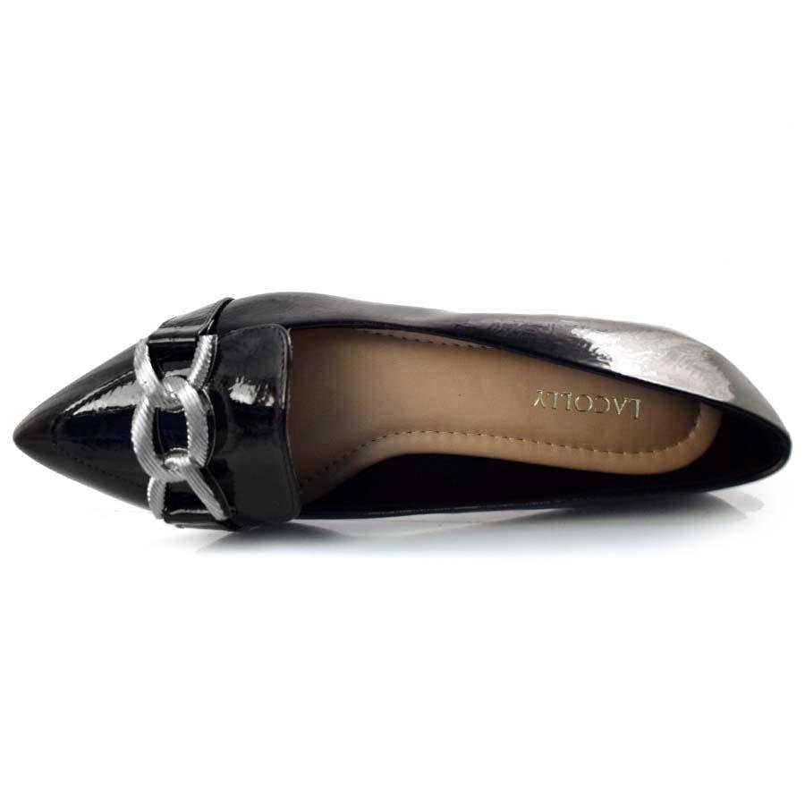 Sapatilha de Bico Fino Lacolly 78013 Preto 6