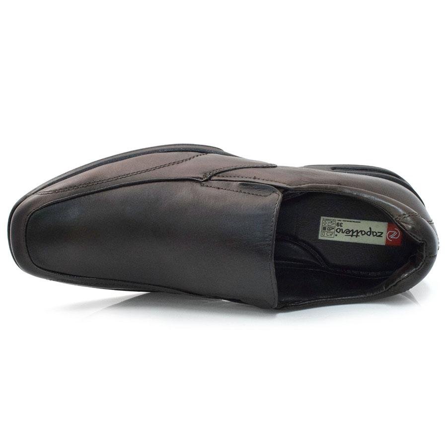 Sapato Social de Couro Zapattero 3020 Marrom 5