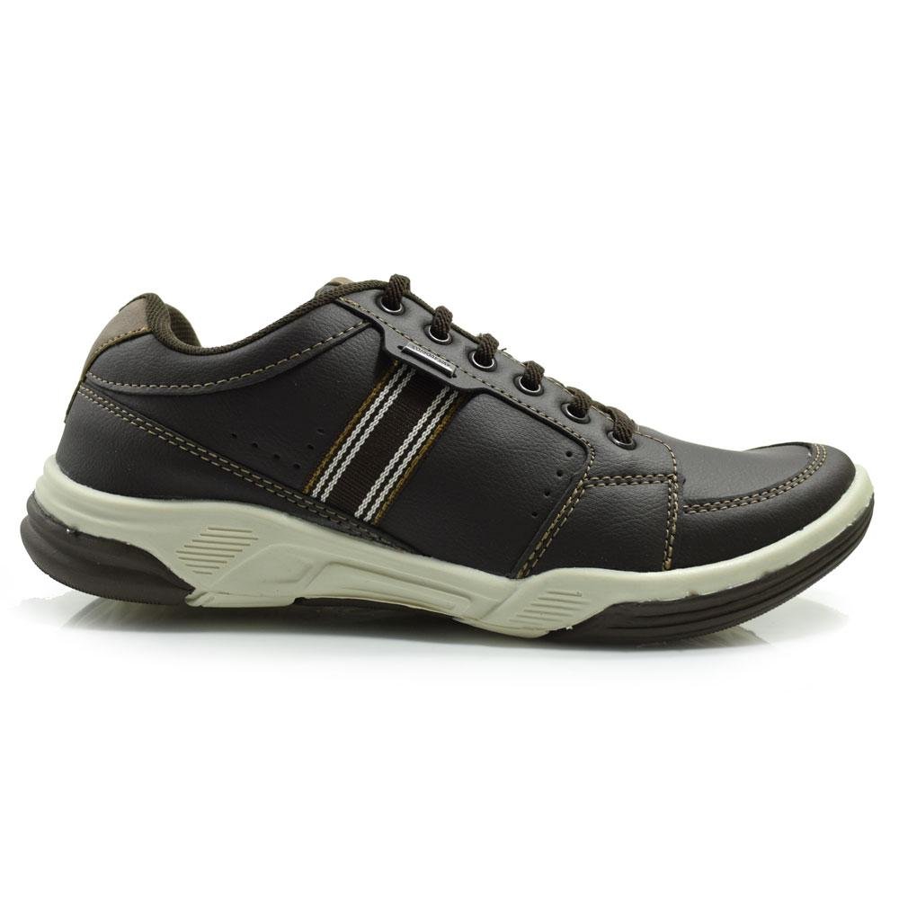 Sapatênis Masculino Confort Way 602404 Marrom 3
