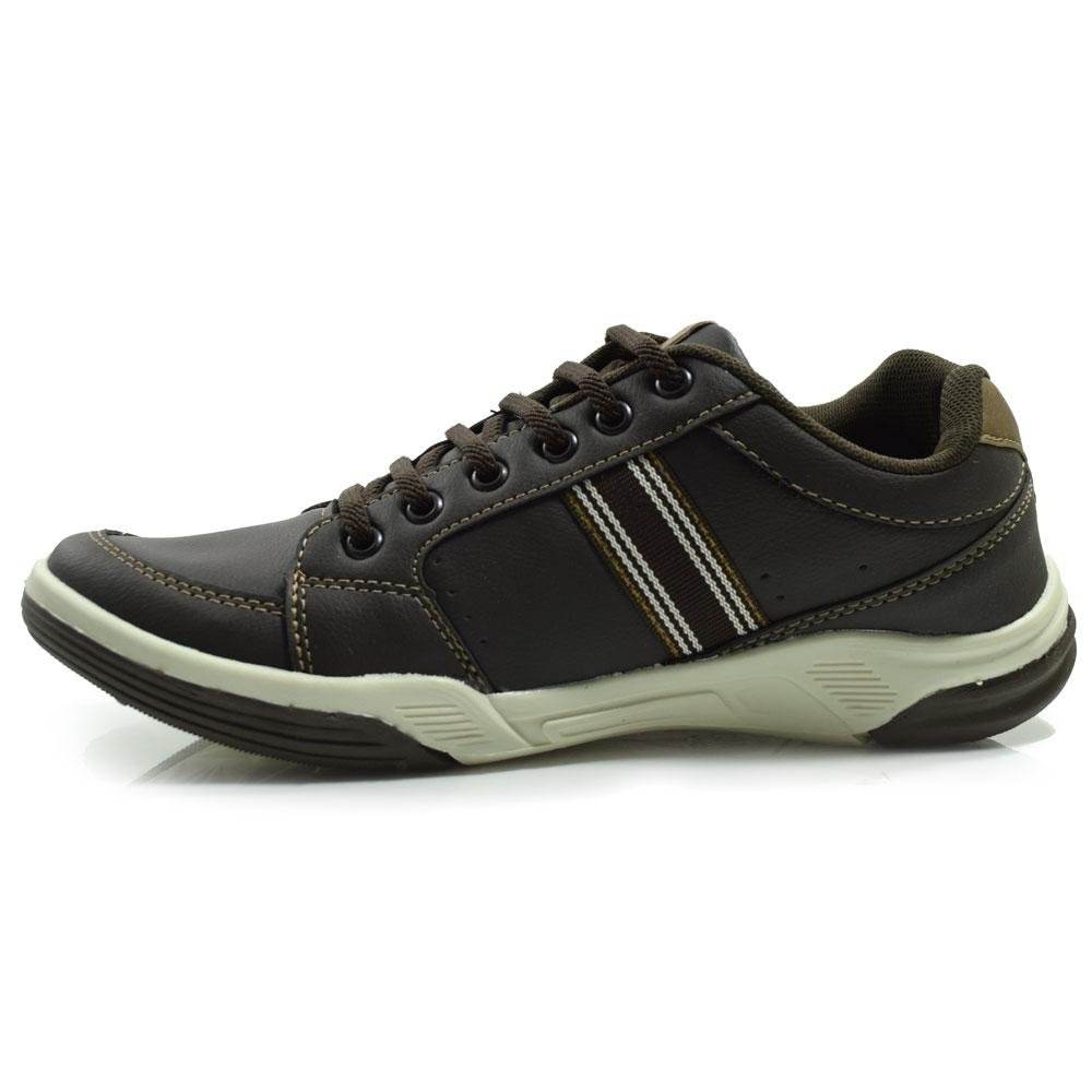 Sapatênis Masculino Confort Way 602404 Marrom 5