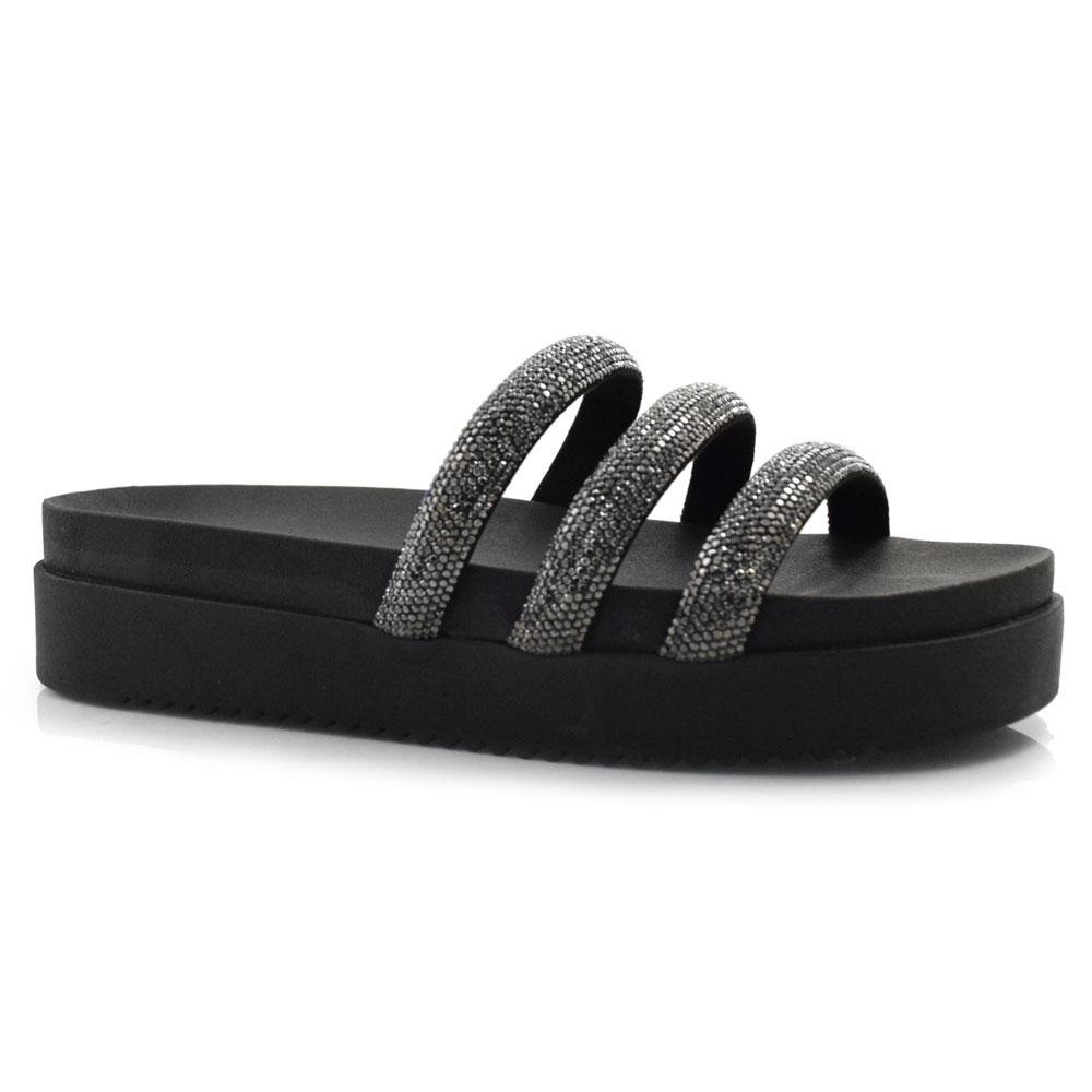 Tamanco Flat Feminino Ramarim 24-42101 Preto 1