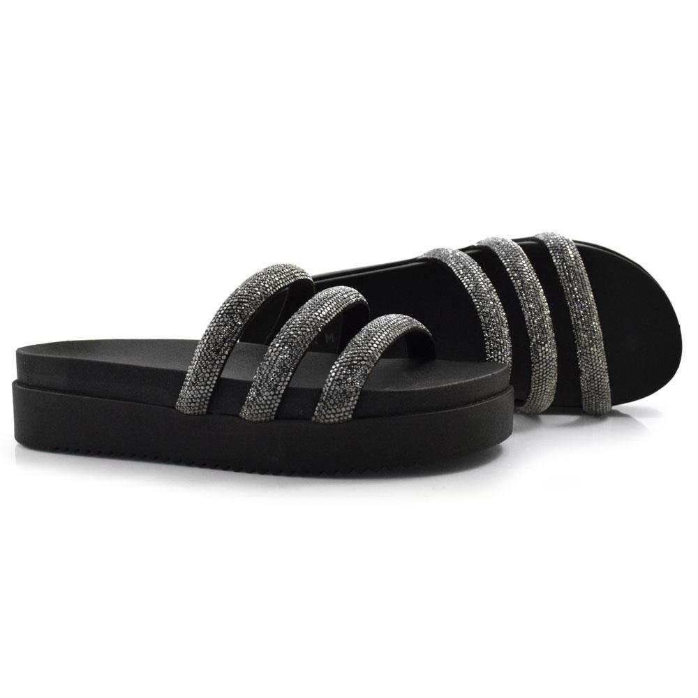 Tamanco Flat Feminino Ramarim 24-42101 Preto 2