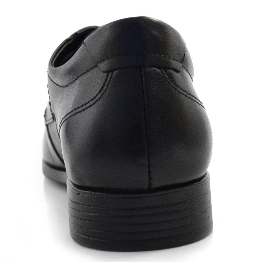 Sapato Social de Couro Masculino Democrata Pointer 250104 Preto 4