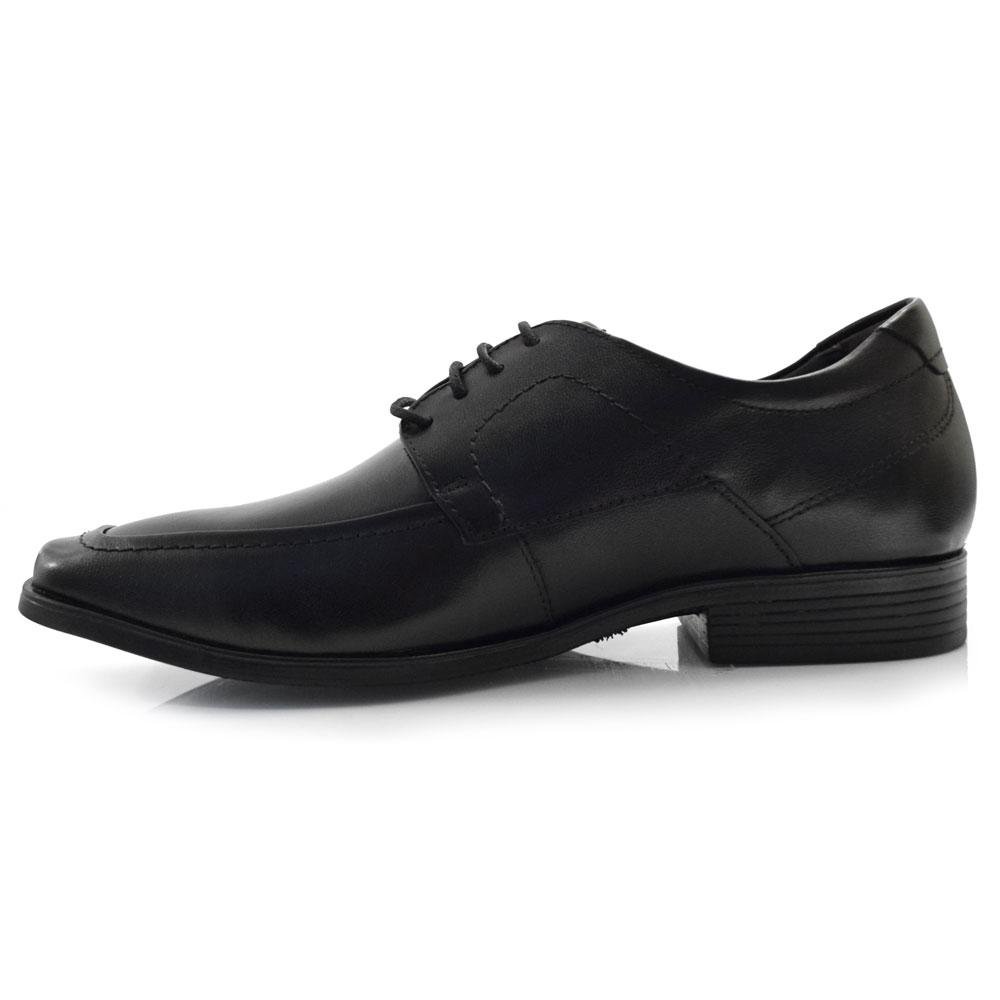 Sapato Social de Couro Masculino Democrata Pointer 250104 Preto 5