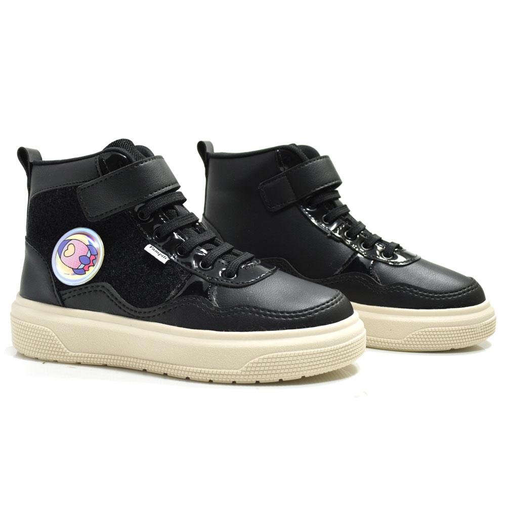 Tênis de Cano Alto Infantil Pampili 736.054 Preto 2