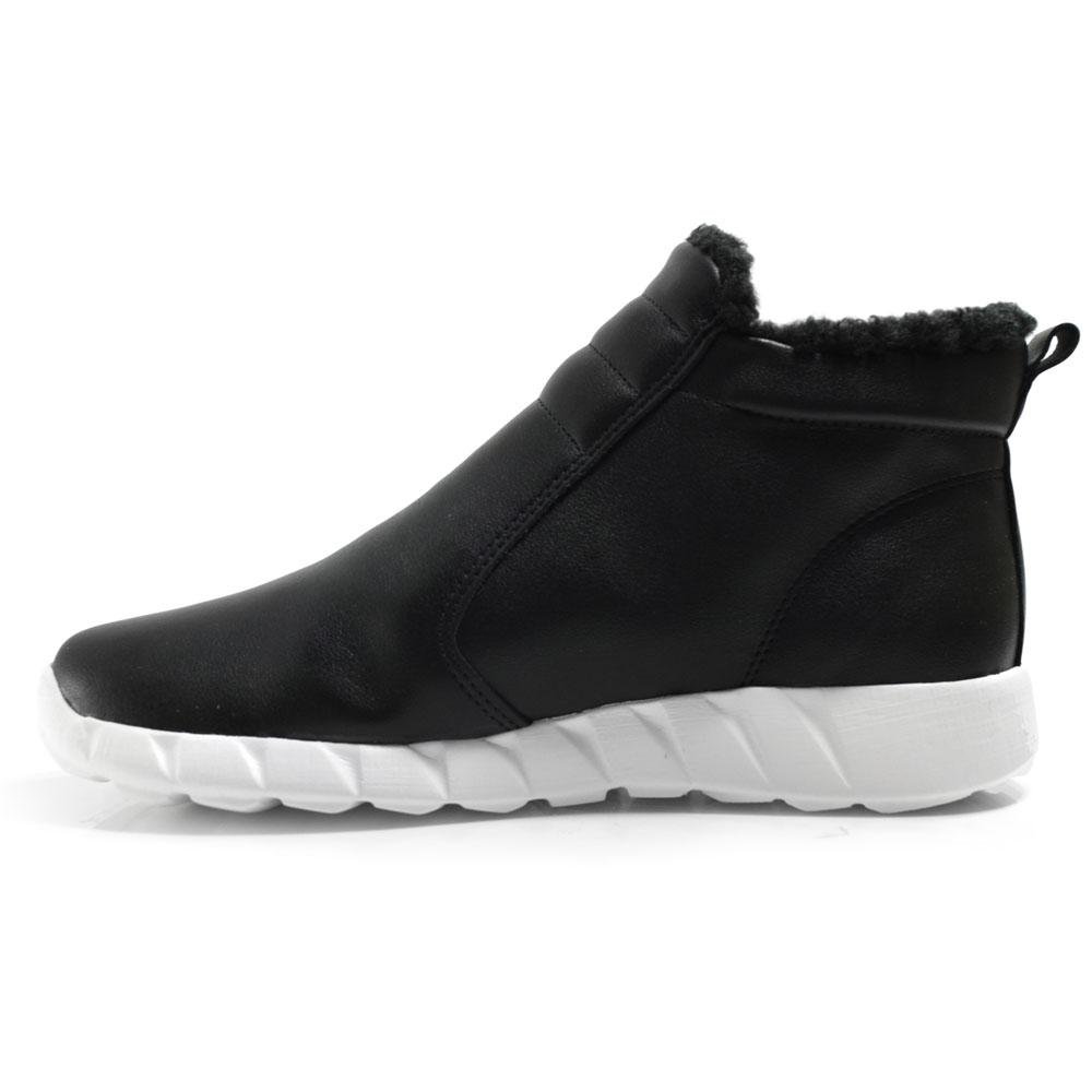 Tênis de Cano Alto Peluciado Feminino Piccadilly 970115 Preto 5