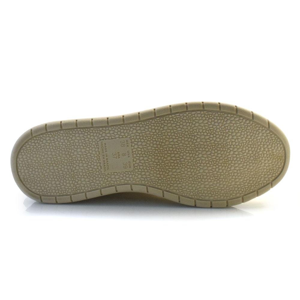 Tênis de Couro Feminino Suzzara 47026 Dourado 8