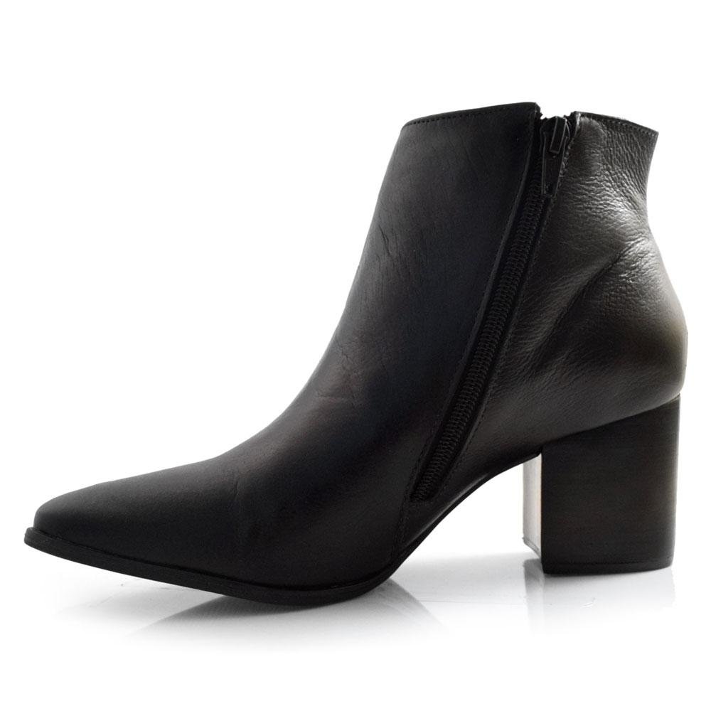 Bota de Couro e Cano Curto Suzzara 78509 Preto 6
