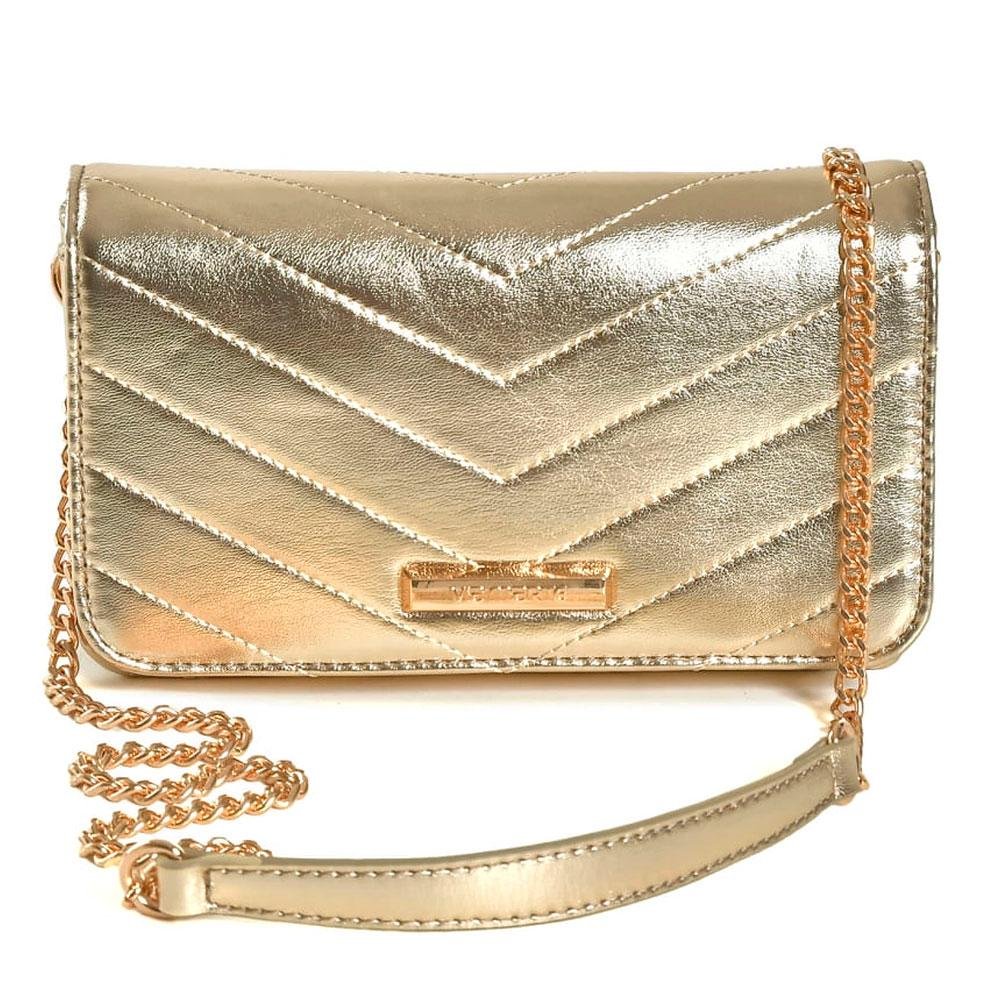 Bolsa Crossbody Feminina Via Marte Dourado 1