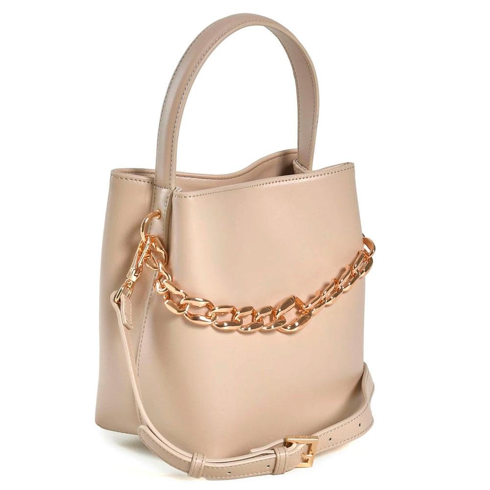 Bolsa de Mão Feminina Via Marte Bege 2
