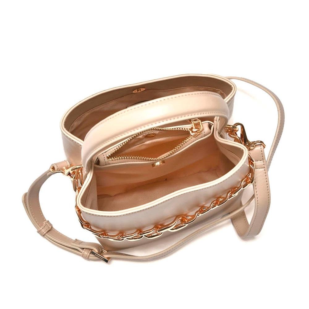 Bolsa de Mão Feminina Via Marte Bege 4