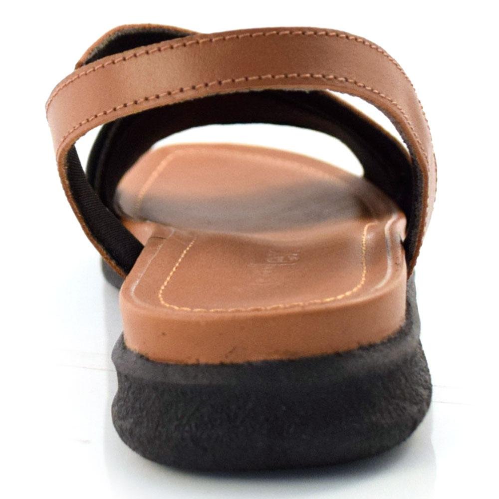 Sandália de Salto Baixo e Couro Usaflex AA3008 Preto 4