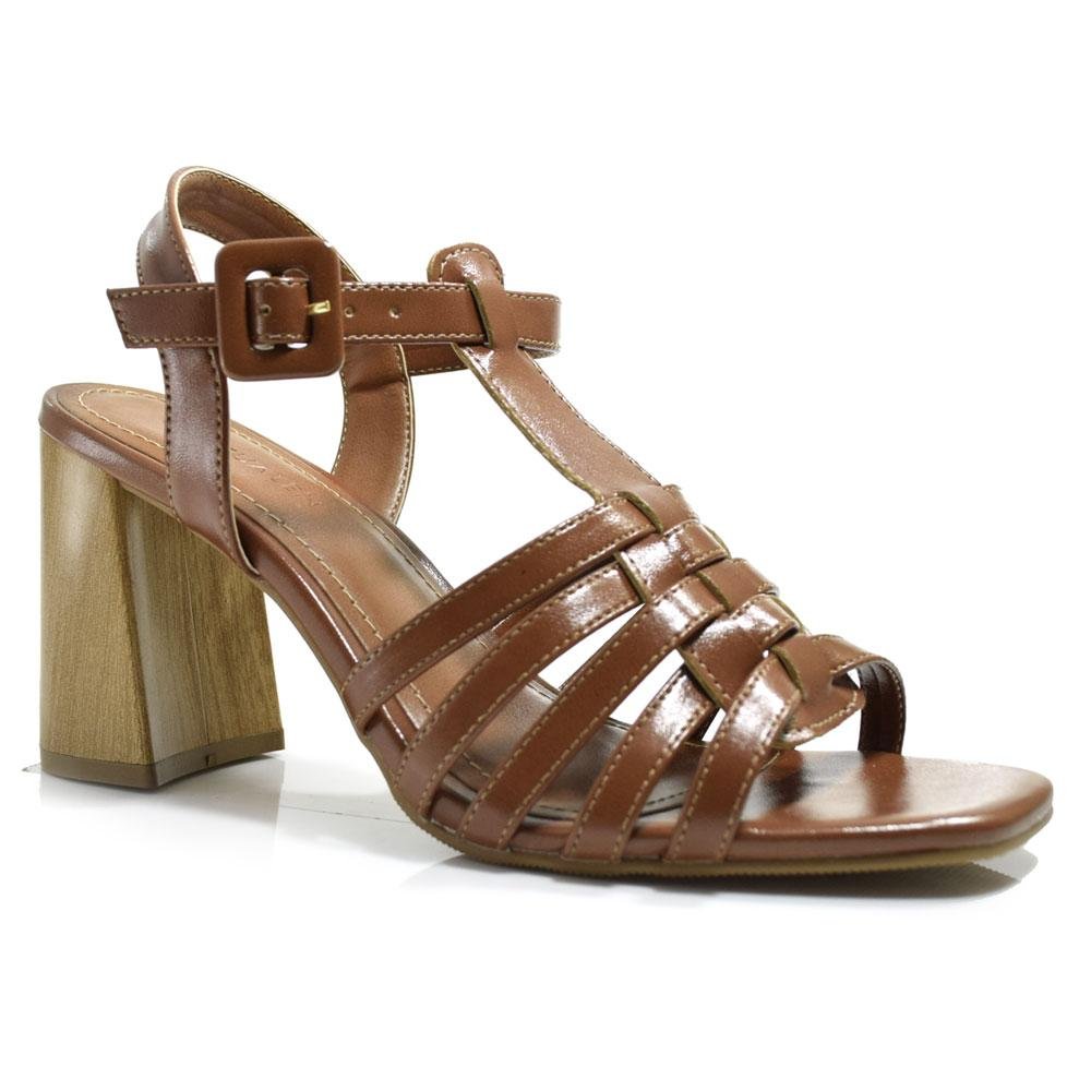 Sandália de Salto Bloco Feminina Cazzualen 188.11710