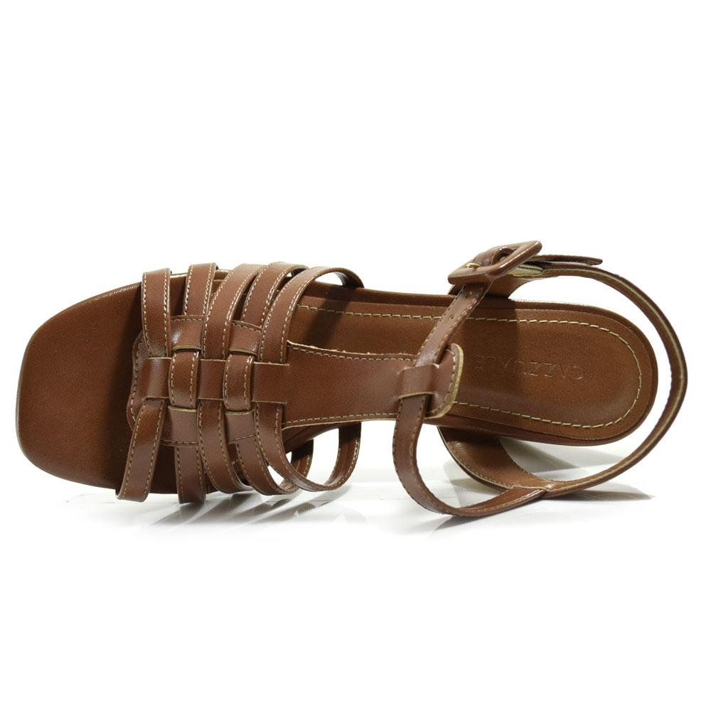 Sandália de Salto Bloco Feminina Cazzualen 188.11710 Marrom 6