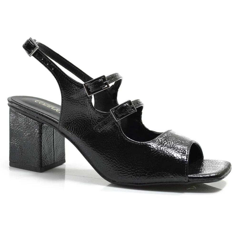 Sandália de Salto Bloco Feminina Cazzualen 74151