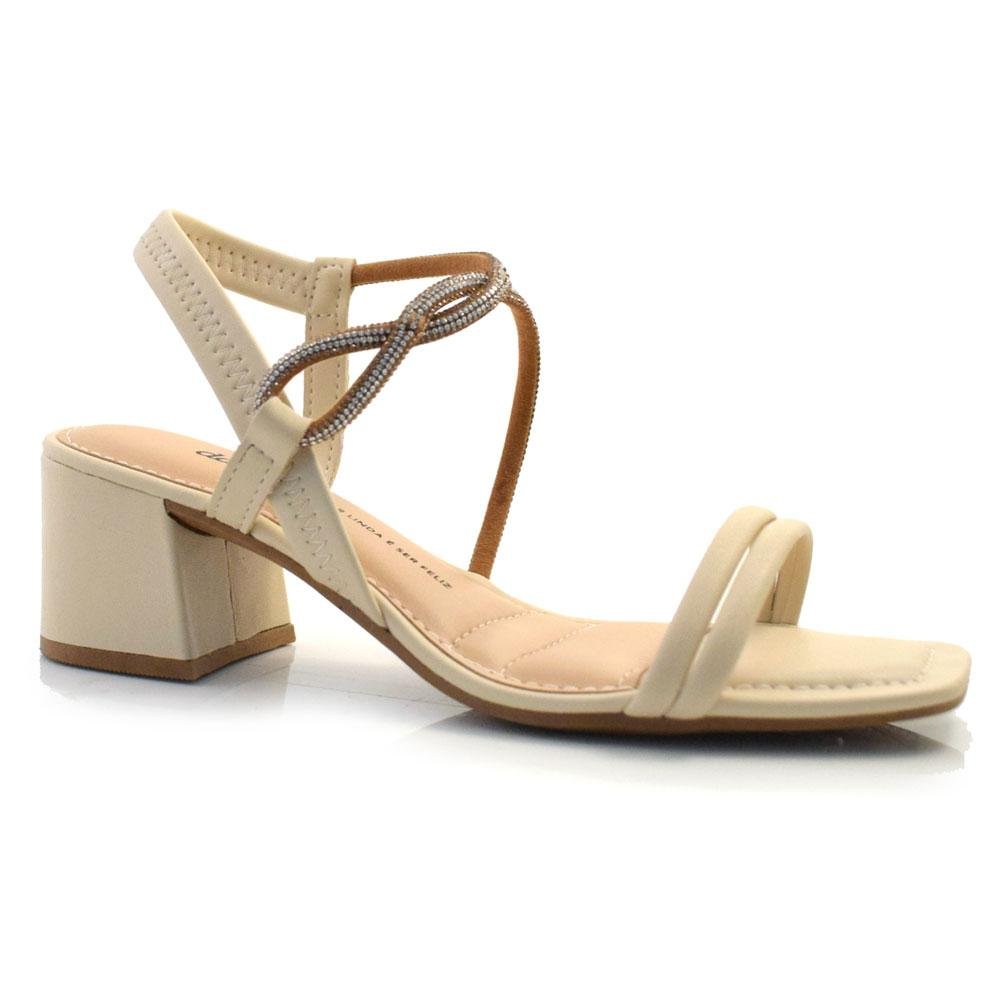 Sandália de Salto Bloco Feminina Dakota Y7502